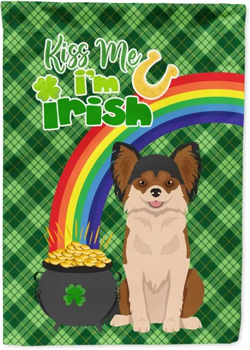 Vista 29 de Caroline's Treasures WDK4731GF - Bandera decorativa para jardín del día de San Patricio, color negro y tostado, Airedale Terrier, para jardín
