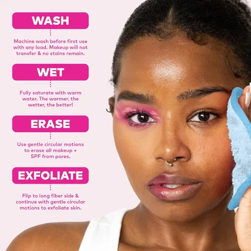 Vista 7 de The Original MakeUp Eraser PRO, Effortlessly Remove All Makeup Using Only Water, Including Waterproof Mascara, Eyeliner, Foundation, Lipstick