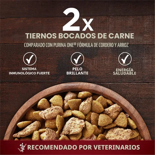 Vista 8 de Purina ONE True Instinct con una mezcla de pavo auténtico y venado alimento para perros seco - Bolsa de 7.4 lb Denso en nutrientes, con un 30%