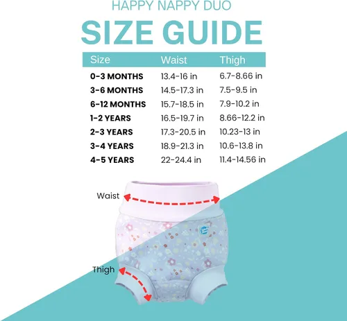 Vista 7 de Splash About Baby Happy Nappy Duo Swim Diaper for Babies and Toddlers