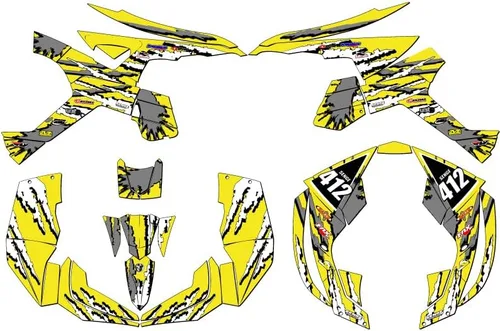 Vista 2 de ALL RENEGADE 500/800/1000 SHREDDER Neo With Rider I.D. (Pre-Printed Name/Number) Compatible with Can-Am Senge Graphics Inc