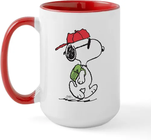 Vista 8 de CafePress SNOOPY Joe Cool - Taza de café de cerámica (15.0 fl oz)