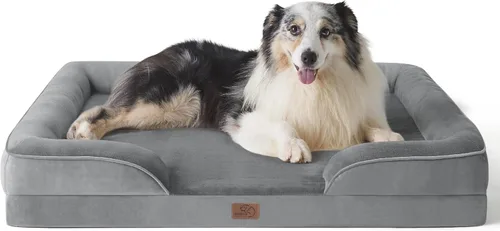 Vista 106 de Bedsure - Cama para gatos de interior, sofá cama lavable para perros muy pequeños, espuma de soporte con funda extraíble y lavable, forro Gris