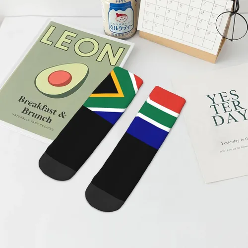 Vista 8 de Calcetines tobilleros con la bandera de Sudáfrica, de verano, corte bajo, deportivos, cómodos, transpirables, casuales, para hombres y mujeres, 1