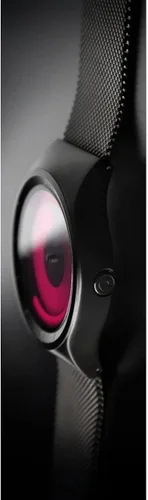 Vista 3 de ZIIIRO Reloj de mercurio., Negro Magenta