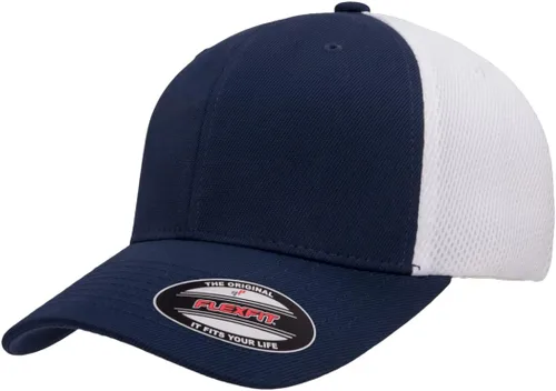 Vista 39 de Flexfit - Gorra ajustable de malla elástica en dos tonos Negro