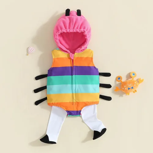Vista 2 de Ursobutegl Disfraz de tigre para bebés recién nacidos, Halloween, Acción de Gracias, Navidad, dibujos animados, animal de tigre, trajes de cosplay