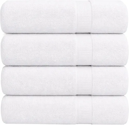 Vista 47 de GOLD TEXTILES Juego de 24 toallas de baño negras de alta absorción, multiusos, secado rápido, para piscina, gimnasio, hotel, spa