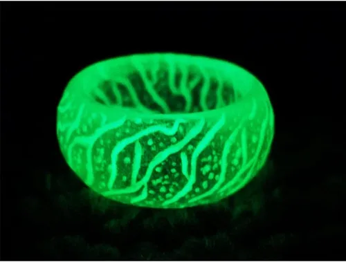 Vista 2 de Venus Orb Ring for Men, Luminous Glow Rings Glowing in the Dark Rings Cute Simple Glow Resin Rings Aesthetic for Women Girls Boys Jewelry