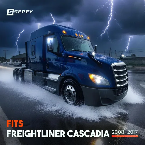 Vista 2 de SEPEY - Espejo superior para Freightliner Cascadia 2008-2017, repuesto con calor de descongelación