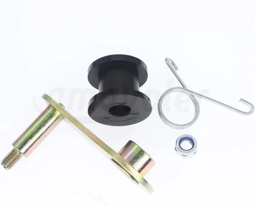 Vista 4 de Tensor de rodillos de cadena resistente con resorte y rodillos compatible con motocicletas Dirt Pit Mini Bike de 110 cc, 125 cc, 140 cc, 4 ruedas