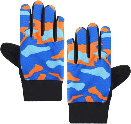 Vista 2 de Accmor Guantes de ciclismo para niños, guantes de pesca para niños de 4 a 10 años, guantes deportivos para niños y niñas, transpirables