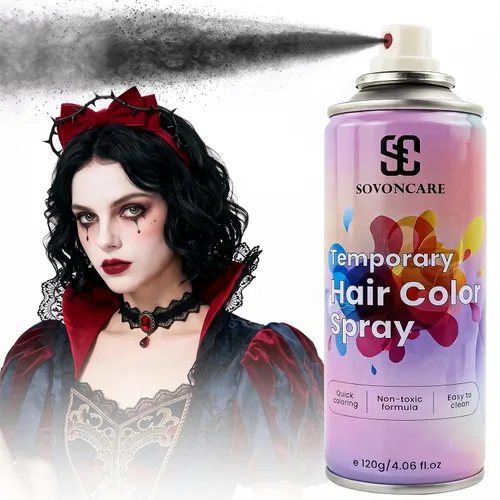 Vista 10 de SOVONCARE Spray de color temporal rosa intenso para el cabello para niños y # 1 - Rosa intenso