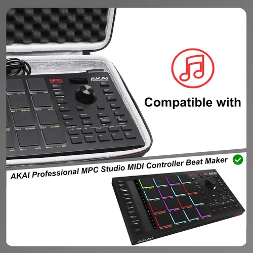Vista 2 de LTGEM - Funda compatible con Akai Professional MPC Studio MIDI Controller Beat Maker (solo funda)