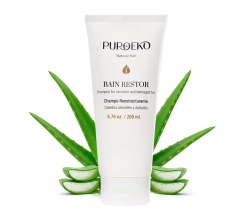 Vista 8 de Bain Hydra Champú Orgánico Hidratante para cabello seco con ligera hidratación Champús suaves para suavidad y brillo Champú hidratante de uso