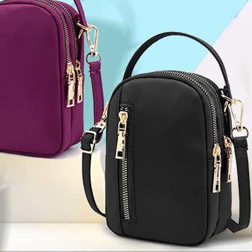 Vista 4 de Bolso de la cartera del teléfono celular bolso Crossbody para el iPhone 12 Mini 1112 Pro Max Samsung Galaxy S20 FE S20S21 Plus A01