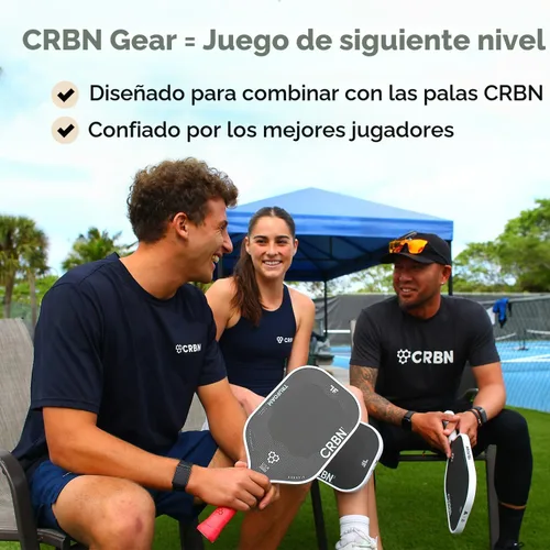 Vista 8 de CRBN Pickleball - Overgrips Drytec™ - Cinta adhesiva para pala de pickleball - Absorbe el impacto y la humedad - Pack de 4