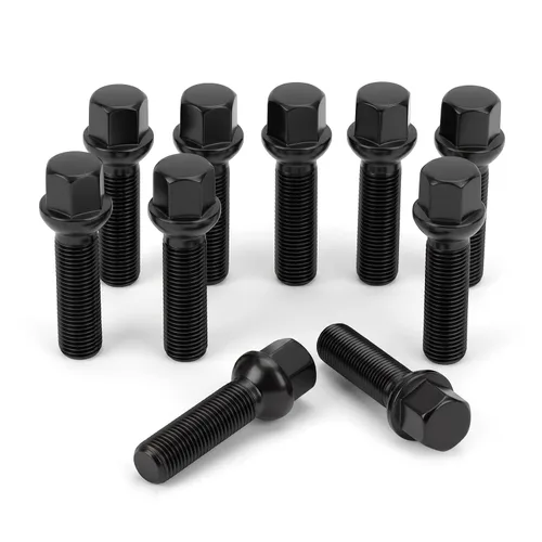Vista 9 de Dynofit Pernos de llanta de 14 x 1.5 para Audi, 20 piezas de pernos