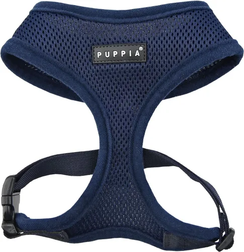 Vista 25 de Puppia Arnés suave para perro, sin estrangulamiento, sobre la cabeza, malla transpirable de triple capa, cinturón ajustable en el pecho y hebilla