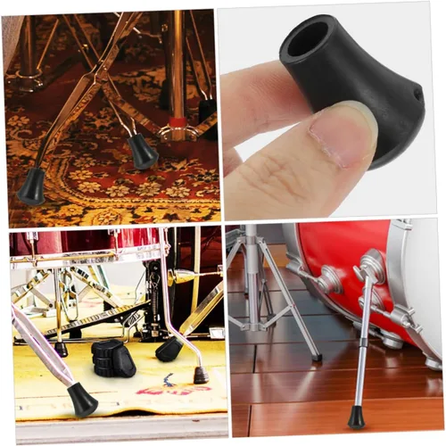 Vista 4 de Levemolo 20 Pack Snare Drum Foot Protectors Replacement Drum Rubber Feet for Legs