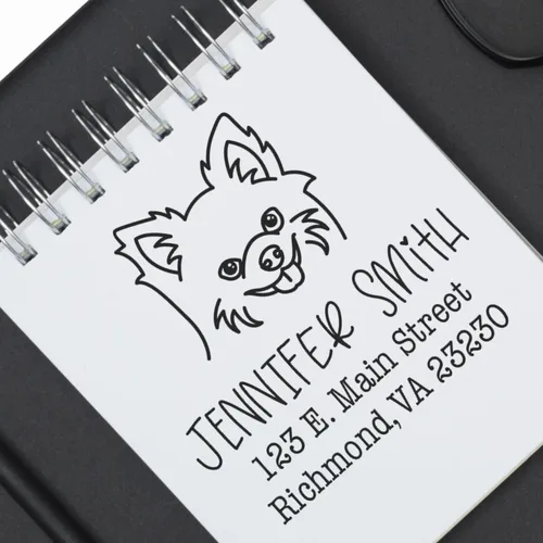 Vista 67 de Sello de dirección personalizado Basset Hound – Sello personalizable con nombre y dirección para sobres, ideal para amantes de los perros