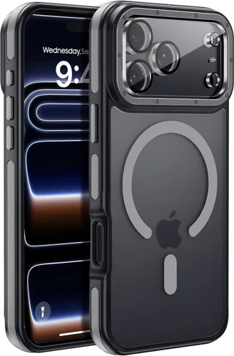 Vista 131 de Funda magnética para iPhone Air con protector de lente de cámara, protección grado militar de 10 pies, compatible con funda MagSafe Slim para iPhone