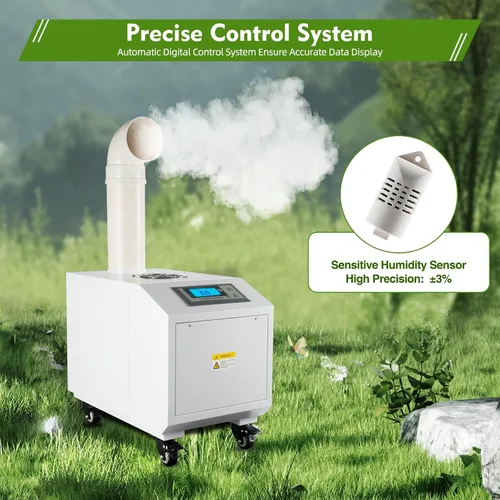 Vista 2 de Humidificador ultrasónico humidificador agrícola industrial, humidificador para plantas 6.6 lbs/h gran volumen 30-60㎡ Humidificador comercial