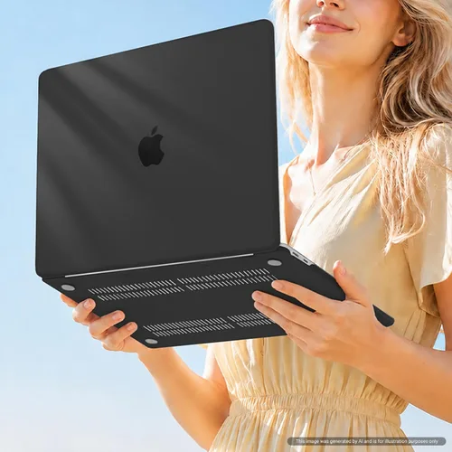 Vista 7 de MOSISO - Funda rígida de plástico para proteger la pantalla de MacBook Pro de 13 pulgadas, Negro