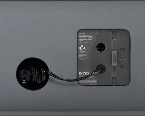 Vista 4 de Intex PremAire I Fiber-Tech - Cama de aire elevada con tecnología Dura Beam para el hogar con bomba eléctrica integrada, tamaño individual