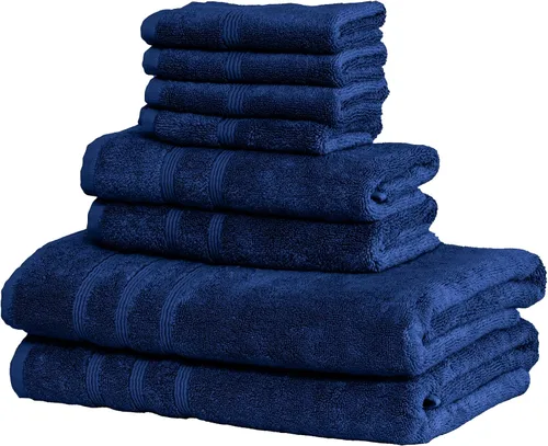 Vista 72 de Mosobam Lujoso juego de toallas turcas de 4 piezas XL, 35 x 70 pulgadas, 16 x 30 pulgadas, azul Allure de gran tamaño, 700 GSM, viscosa de bambú
