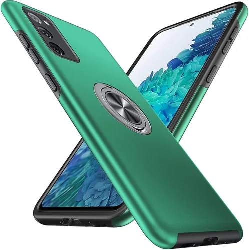 Vista 32 de Anqrp Funda para Samsung Galaxy A53 con soporte de anillo, color negro