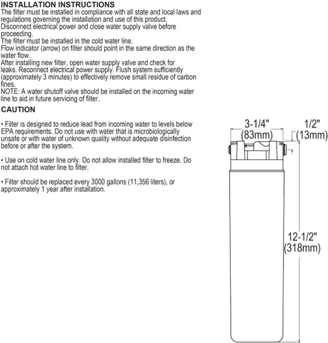 Vista 2 de Halsey Taylor 55898C_12pk WaterSentry Plus - Filtro de repuesto (rellenos de botellas), paquete de 12
