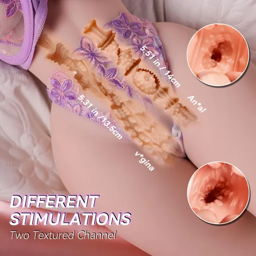 Vista 5 de Muñeca sexual realista realista de 22 libras para hombres, juguetes sexuales masculinos de tamaño real, torso flexible femenino con pechos grandes
