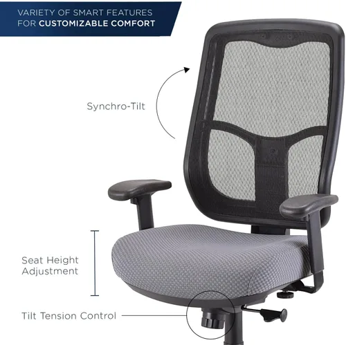 Vista 4 de Tempur-Pedic TP944 Silla de escritorio ajustable para oficina, color negro