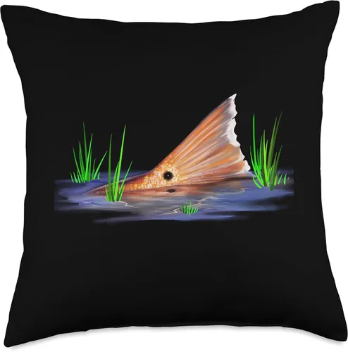 Vista 5 de Pesca Tailing redfish rojo tambor Redfish cola pesca tiro almohada, 16x16, multicolor