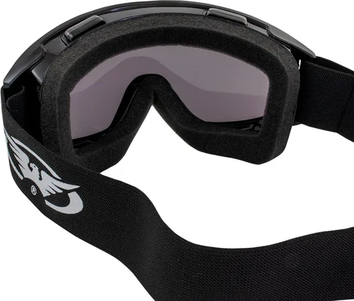 Vista 7 de Global Vision Kit de gafas de motocicleta para parabrisas con lentes ahumados y transparentes