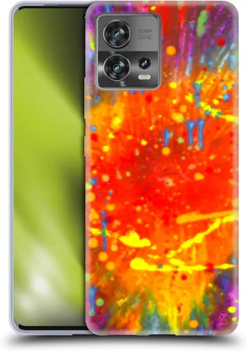 Vista 8 de Head Case Designs Officially Licensed Suzan Lind Carnival Colours & Patterns Soft Gel Case Compatible with Motorola Moto Edge 30 Fusion