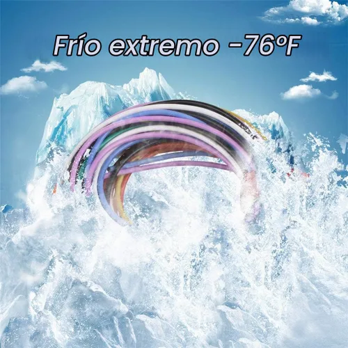 Vista 3 de Cable de batería de silicón de BNTECHGO, calibre 16 AWG, ultraflexible, resistente a temperaturas de 200 °C, 252 hilos de cobre estañado trenzado
