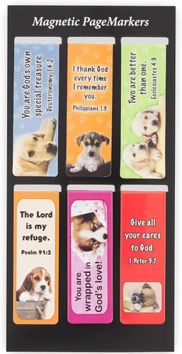 Vista 40 de Christian Art Gifts - Conjunto de marcapáginas magnéticos unisex con versículos bíblicos en blanco y negro Gospel Salvation, diseños inspiradores