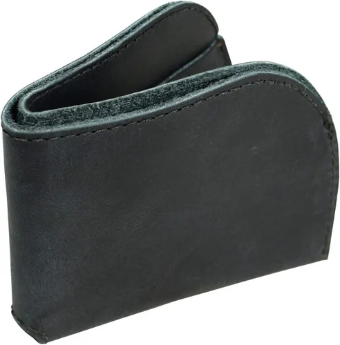 Vista 4 de Hide Drink Cartera plegable de cuero con bolsillo frontal capacidad para hasta 4 tarjetas más billetes planos organizador de efectivo accesorios