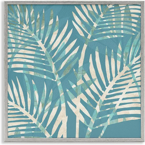 Vista 11 de Stupell Industries Arte Giclée enmarcado abstracto de hojas tropicales por Flora Kouta Enmarcado en blanco
