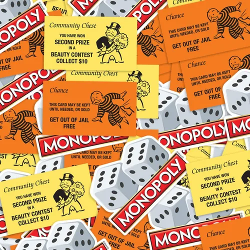 Vista 4 de Popfunk Pegatinas coleccionables de Monopoly Board Game Community Chest Chance