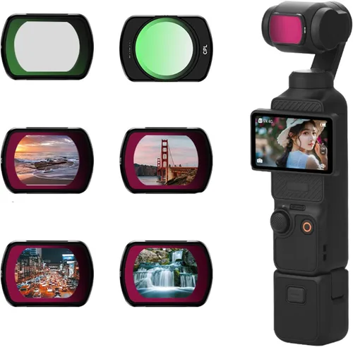 Vista 2 de Filtro magnético ND compatible con DJI Osmo Pocket 3 lente de cámara ND8 filtro para Osmo Pocket 3 accesorios impermeable resistente a los arañazos