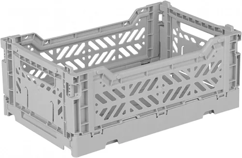 Vista 12 de AYKASA Contenedores de almacenamiento plegables - Cajas de utilidad apilables de plástico para almacenamiento de jaulas de leche Banana