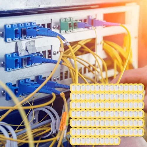 Vista 6 de RDEXP Cat6 RJ45 Ethernet en línea acoplador Keystone hembra a hembra adaptador de enchufe conjunto de 100