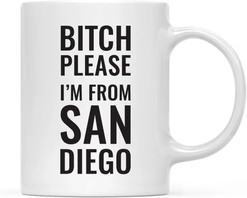 Vista 16 de Andaz Press Taza de café de 11 onzas, regalo de broma, Bitch Please I'm from Alabama, paquete de 1, incluye caja de regalo, divertidas ideas
