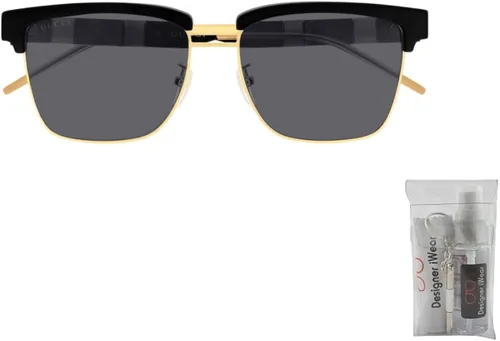 Vista 2 de Gucci GG603S Square Sunglasses for Men BUNDLE with Designer iWear Complimentary Eyewear Kit