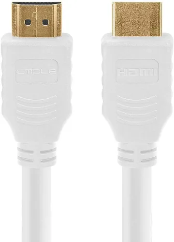 Vista 6 de Cmple - Cable HDMI de alta velocidad HDTV Ultra-HD (UHD) 3D, 4K @60Hz, 18Gbps 28AWG HDMI Cable de retorno de audio de 15 pies, negro
