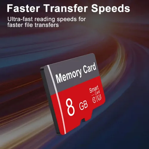 Vista 6 de 2 paquetes de tarjeta de memoria de 8 GB con adaptador, tarjeta TF de alta velocidad, tarjeta TF de memoria UHS-I C10 A1 para tableta/teléfono