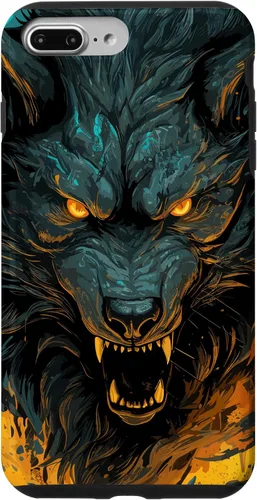 Vista 12 de Fenrir Wolf - Funda para iPhone 17, diseño de mitología nórdica